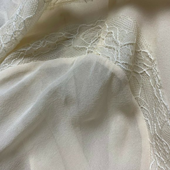 Haute Hippie Silk Lace Chiffon Wrap‎ Blouse Top - Picture 8 of 8